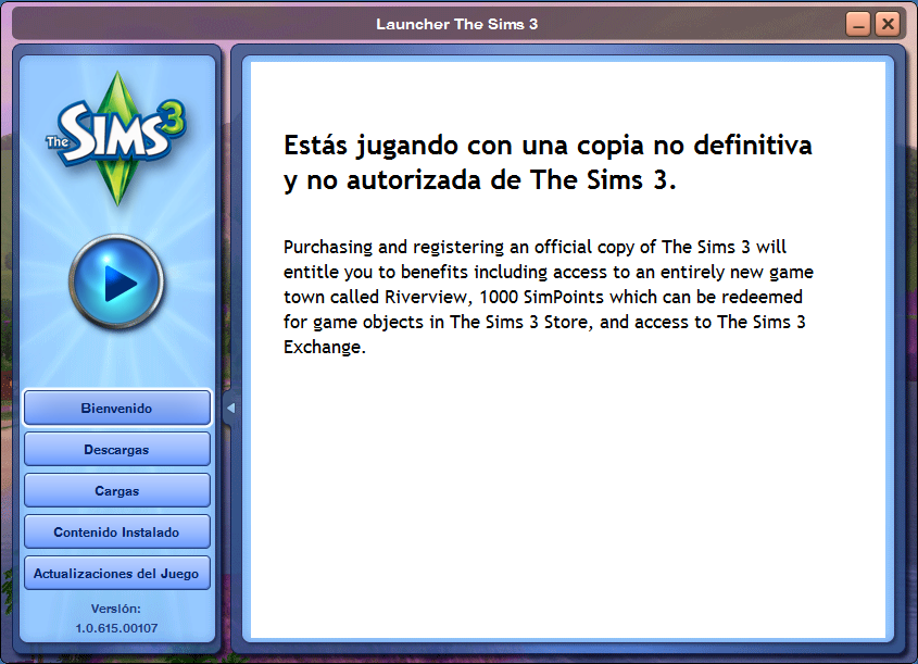 the sims 3 crack 1.0.615.00107