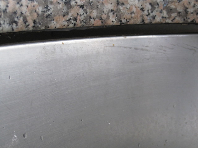 Undermount Sink Falling Granite Stone Install Kitchen
