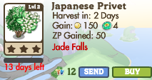 8493165 Limited Edition Jade Falls Trees: Wind Chime, Giant Wind Chime, Japanese Lilac & Japanese Privet!